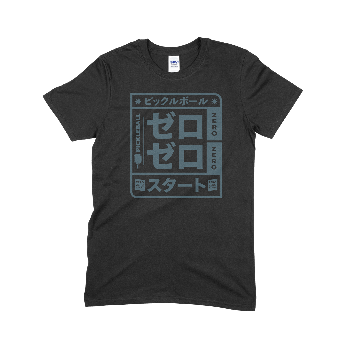 Zero Zero Start Japanese (Indigo Blue) - Unisex Pickleball T-Shirt