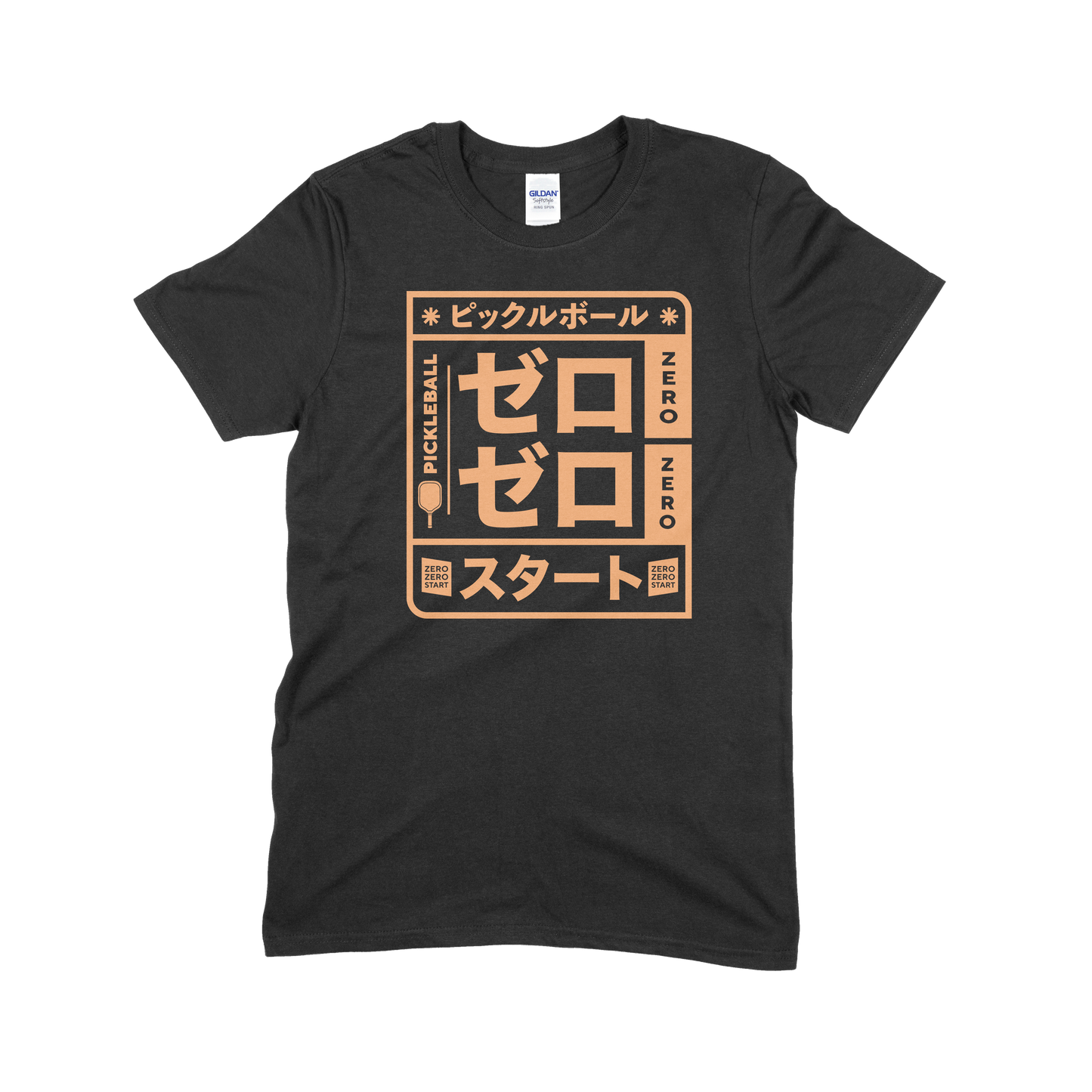 Zero Zero Start Japanese (Sunset Orange) - Unisex Pickleball T-Shirt