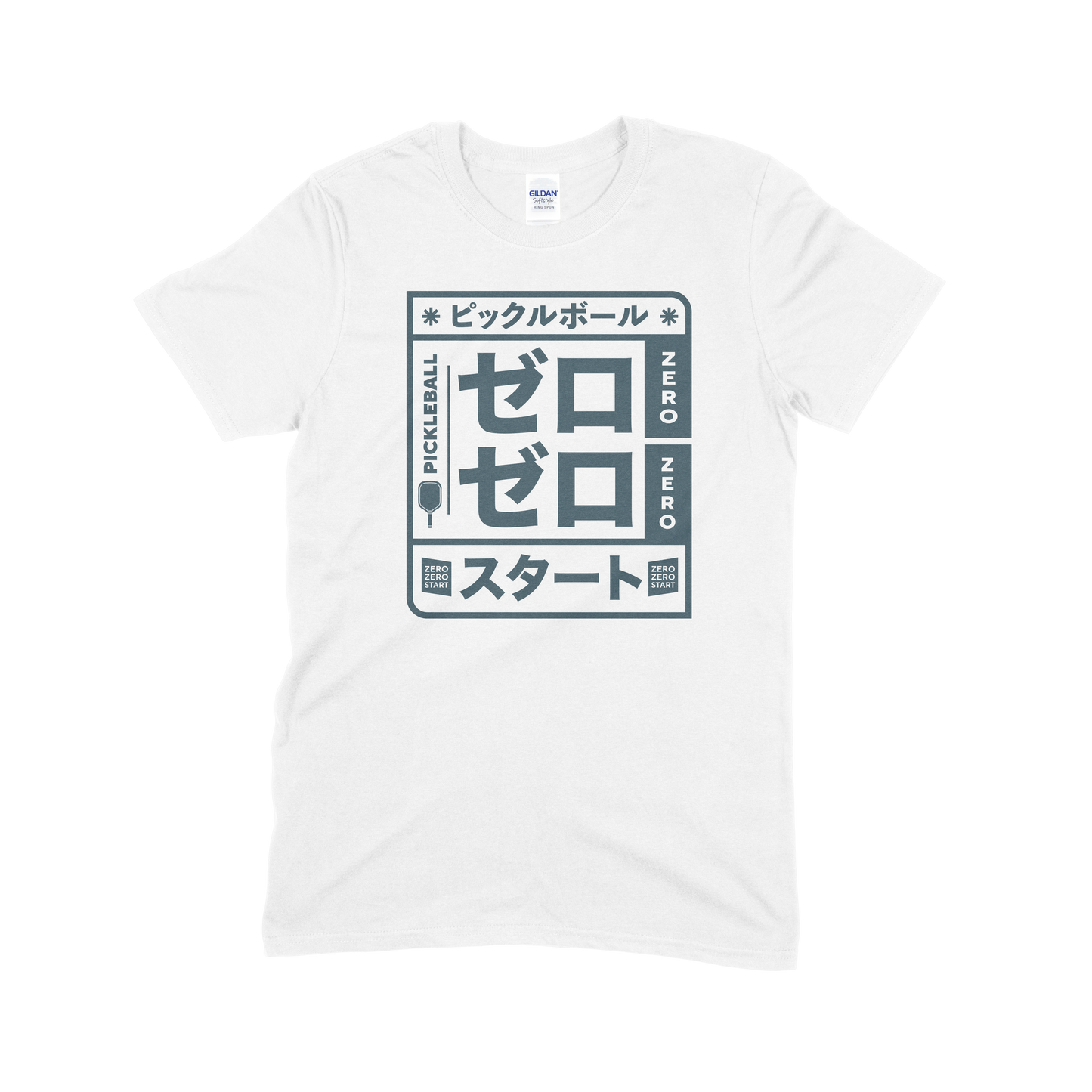 Zero Zero Start Japanese (Indigo Blue) - Unisex Pickleball T-Shirt