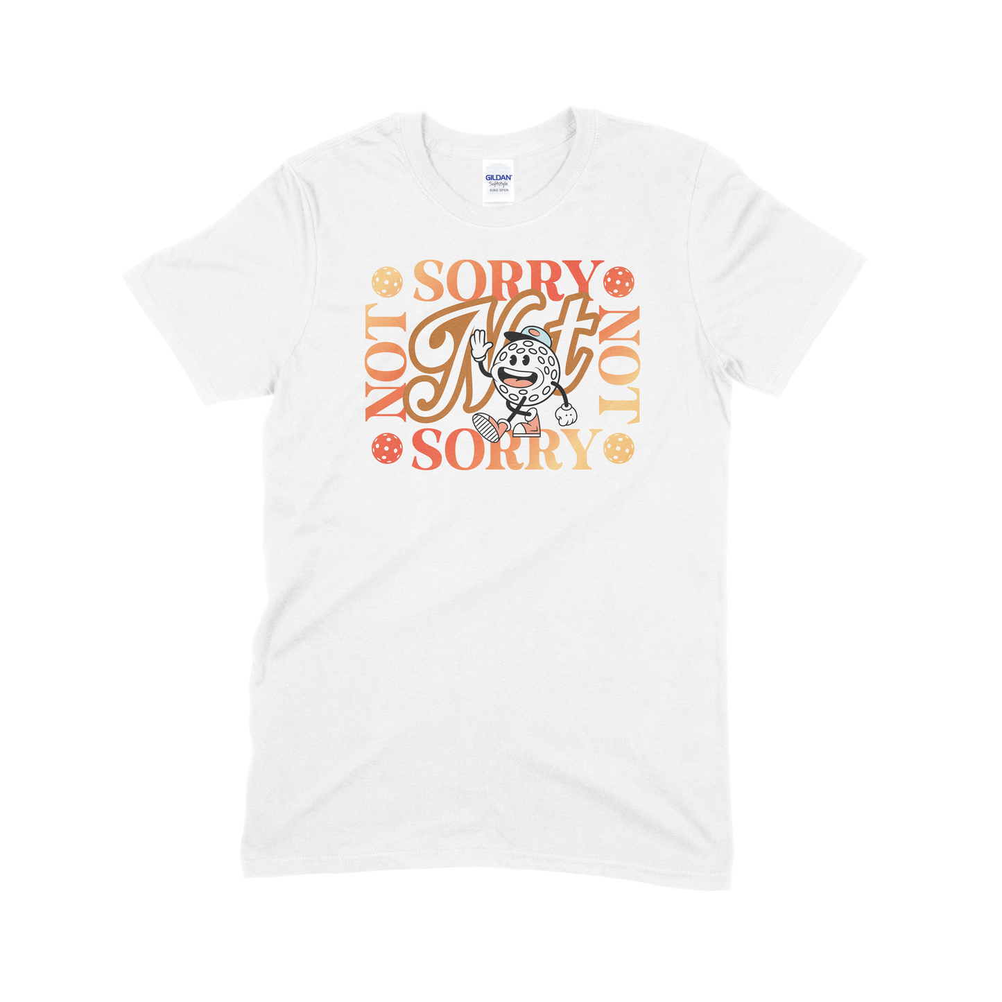 Sorry, Not Sorry (Red) - Pickleball Unisex Softstyle T-Shirt