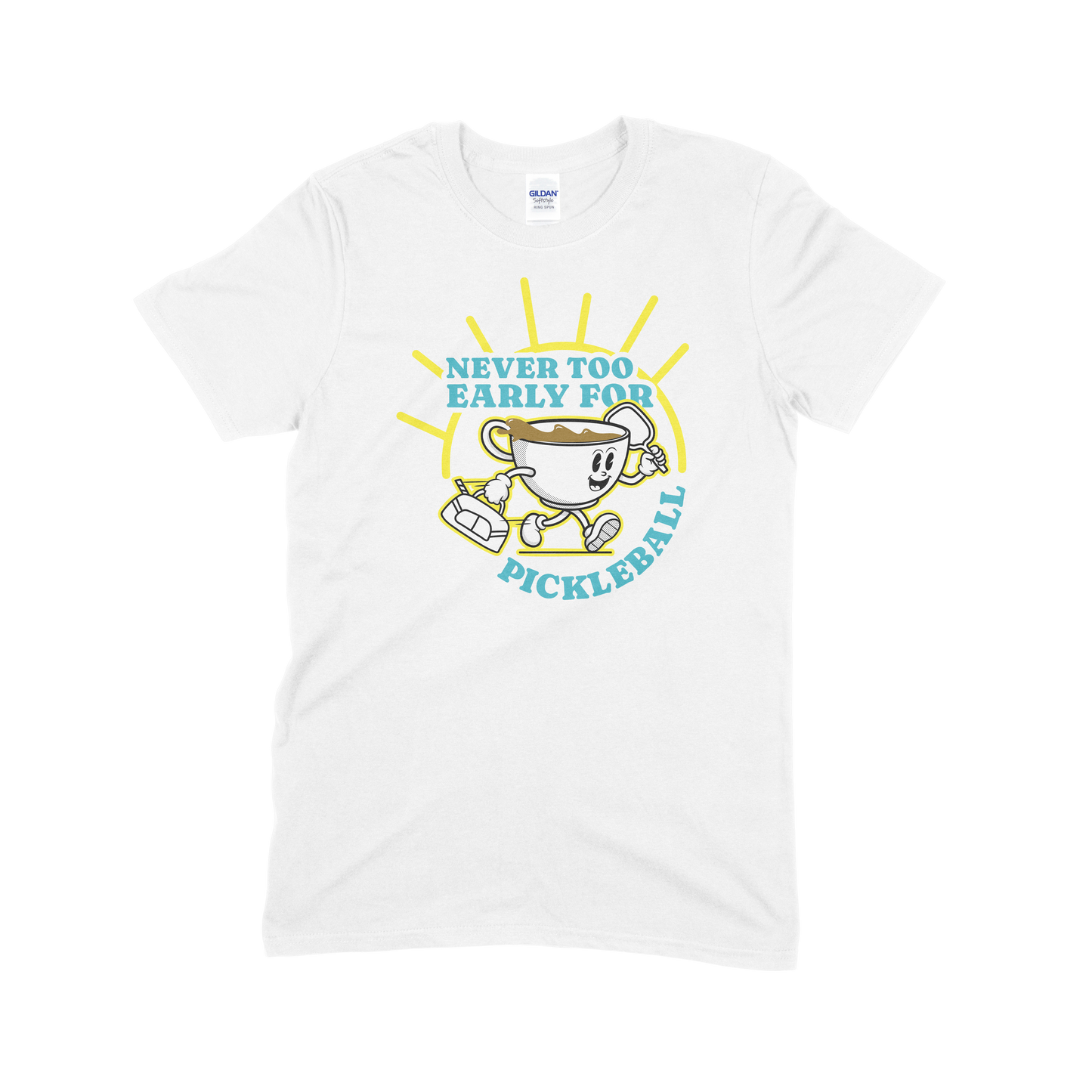 Never Too Early For Pickleball - Pickleball Unisex Softstyle T-Shirt