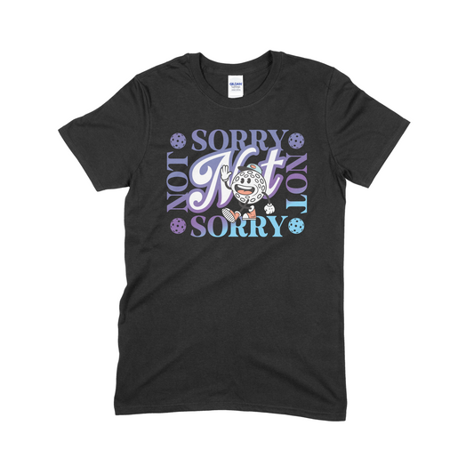 Sorry, Not Sorry (Blue) - Pickleball Unisex Softstyle T-Shirt