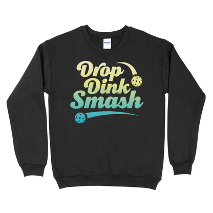 Drop, Dink, Smash - Pickleball Unisex Heavy Blend™ Crewneck Sweatshirt