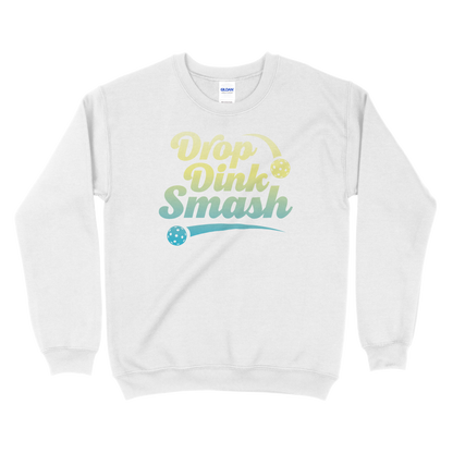 Drop, Dink, Smash - Pickleball Unisex Heavy Blend™ Crewneck Sweatshirt