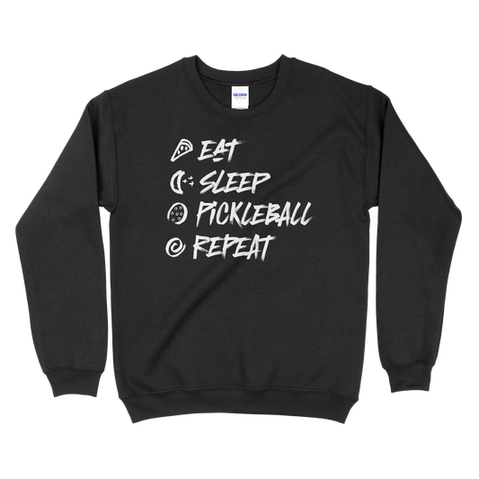 Eat, Sleep, Pickleball, Repeat - Pickleball Unisex Heavy Blend™ Crewneck Sweatshirt