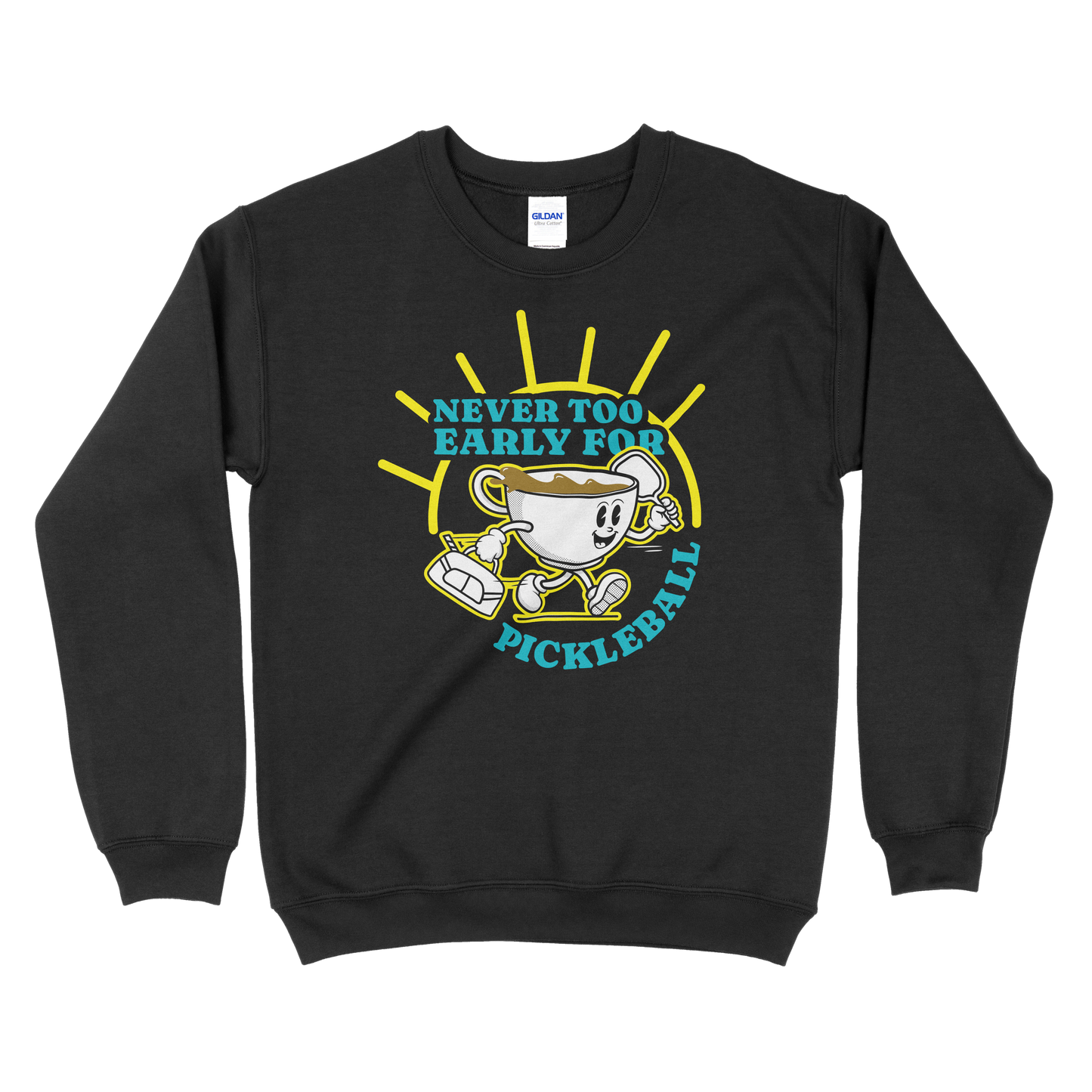 Never Too Early For Pickleball - Pickleball Unisex Heavy Blend™ Crewneck Sweatshirt