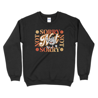 Sorry, Not Sorry (Red) - Pickleball Unisex Heavy Blend™ Crewneck Sweatshirt