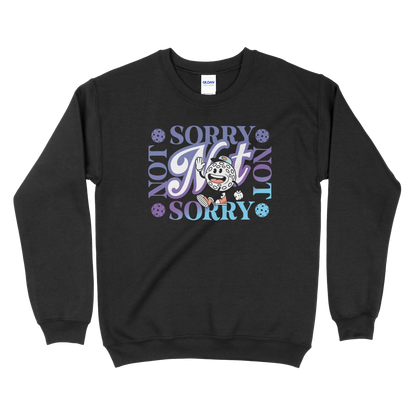 Sorry, Not Sorry (Blue) - Pickleball Unisex Heavy Blend™ Crewneck Sweatshirt