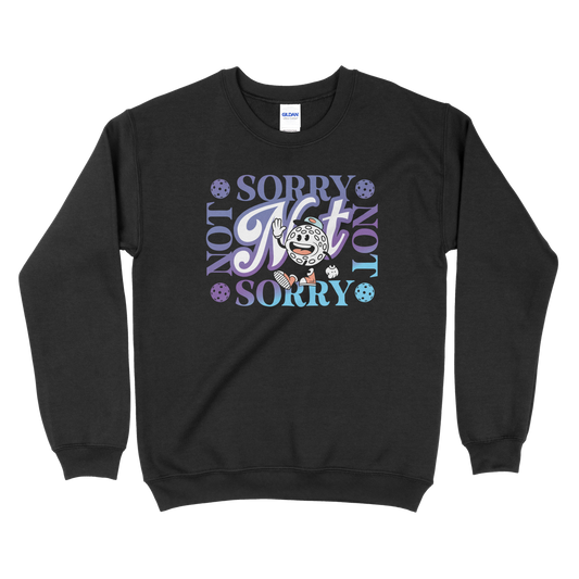 Sorry, Not Sorry (Blue) - Pickleball Unisex Heavy Blend™ Crewneck Sweatshirt